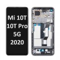 Xiaomi Mi 10T / Mi 10T Pro 5G (2020) LCD / OLED touch screen with frame (Original Service Pack) [BLACK] X-417